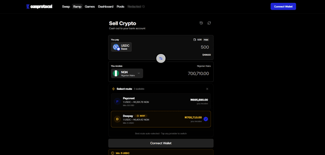 Koan Protocol fiat ramp interface